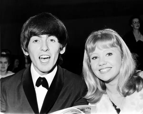 George Harrison and actress Hayley Mills at the Regal Cinema, Henley on Thames
