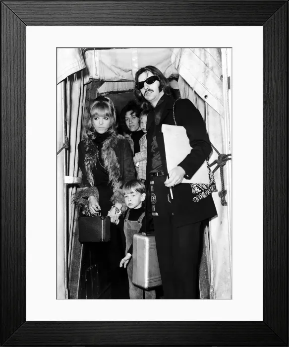Framed Print : Beatles drummer Ringo Starr at London Airport May 1969 Framed Print : Beatles drummer Ringo Starr at London Airport May 1969