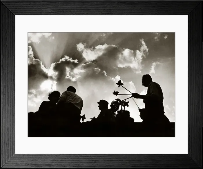 Framed Print : Hampstead Heath Fair, circa 1946 Its late evening Framed Print : Hampstead Heath Fair, circa 1946 Its late evening
