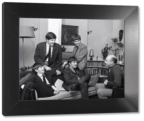 The Beatles pictured at the London residence of 'Daily Mirror'