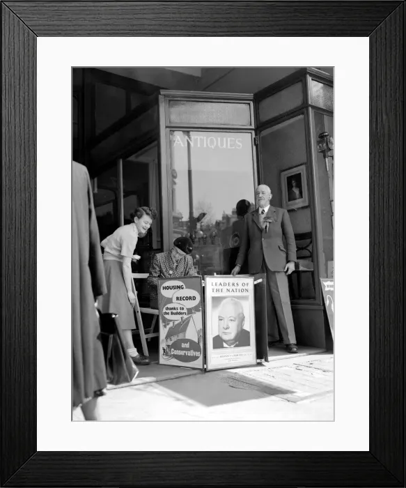 Framed Print : Poster of Winston Churchill for the young Conservatives League Campaign Framed Print : Poster of Winston Churchill for the young Conservatives League Campaign