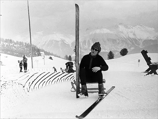 John Lennon in St Moritz on a Skiing Holiday January 1965