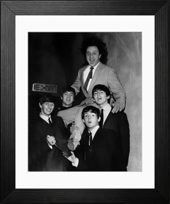 Framed Print : Ken Dodd with The Beatles 25 November 1963. Left to right: Ringo Starr, John Lennon Framed Print : Ken Dodd with The Beatles 25 November 1963. Left to right: Ringo Starr, John Lennon
