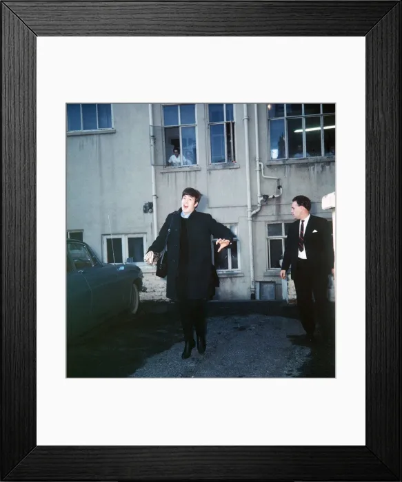 Framed Print : John Lennon in Portsmouth for the Beatles gig at the Guildhall 12th November 1963 Framed Print : John Lennon in Portsmouth for the Beatles gig at the Guildhall 12th November 1963