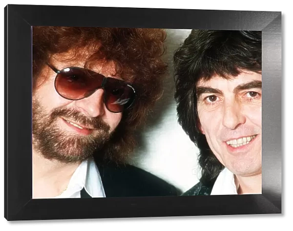 George Harrison formerly of The Beatles with Jeff Lynne Circa 1980s