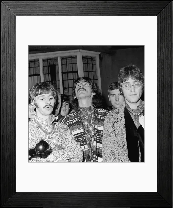 Framed Print : The Beatles August 1967 John Lennon Ringo Starr
