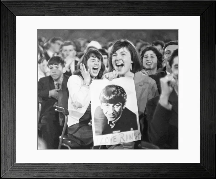 Framed Print : Fans at the NME Poll Winners All Star concert at the Empire Pool Wembley on 26 April Framed Print : Fans at the NME Poll Winners All Star concert at the Empire Pool Wembley on 26 April