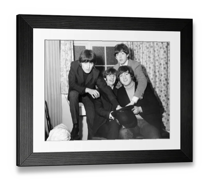 Framed Print : The Beatles backstage at Liverpool Empire, November 1964