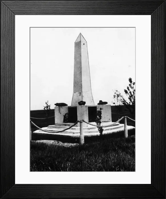 Framed Print : World War One Tank Memorial at Poizieres Ridge Framed Print : World War One Tank Memorial at Poizieres Ridge