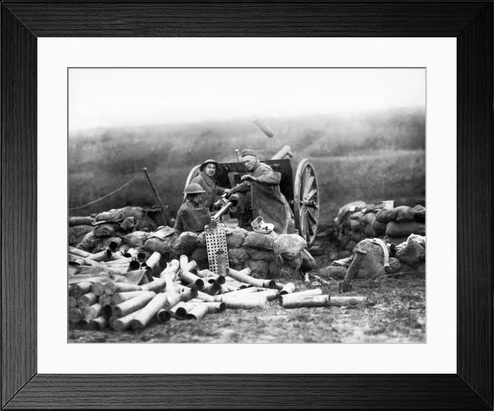 Framed Print : Yankee Gunners working at top speed, who did their share in the St Mihiel Salient to Framed Print : Yankee Gunners working at top speed, who did their share in the St Mihiel Salient to