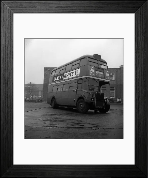 Framed Print : Red Double Decker Bus - February 1962 Framed Print : Red Double Decker Bus - February 1962