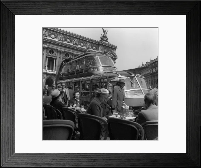 Framed Print : People sitting in front of the Opera Garnier Paris May 1960 on a cafe terrace with Framed Print : People sitting in front of the Opera Garnier Paris May 1960 on a cafe terrace with