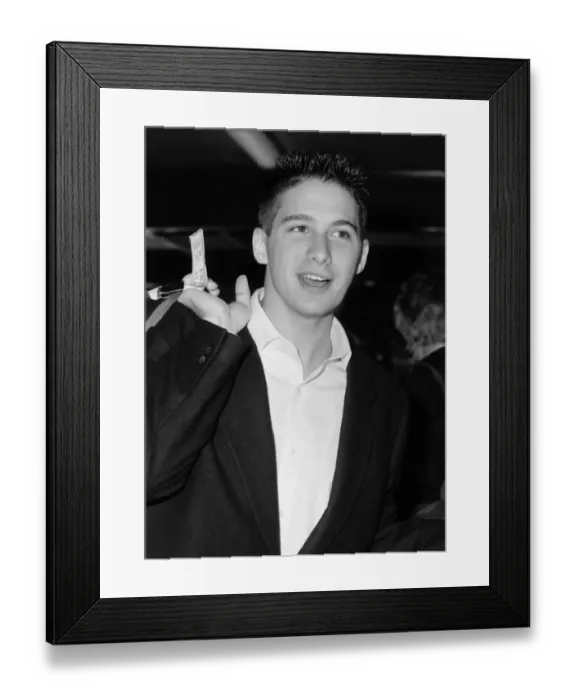 Framed Print : Beastie Boys American rapper Ad Rock 1987 arrives at Heathrow Airport Framed Print : Beastie Boys American rapper Ad Rock 1987 arrives at Heathrow Airport