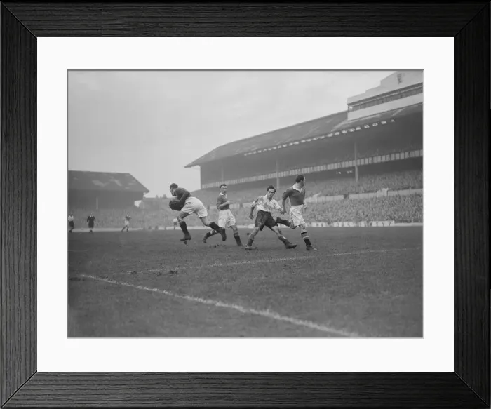 Framed Print : Division One Tottenham Hotspur v Manchester United. United goalkeeper seen here just Framed Print : Division One Tottenham Hotspur v Manchester United. United goalkeeper seen here just
