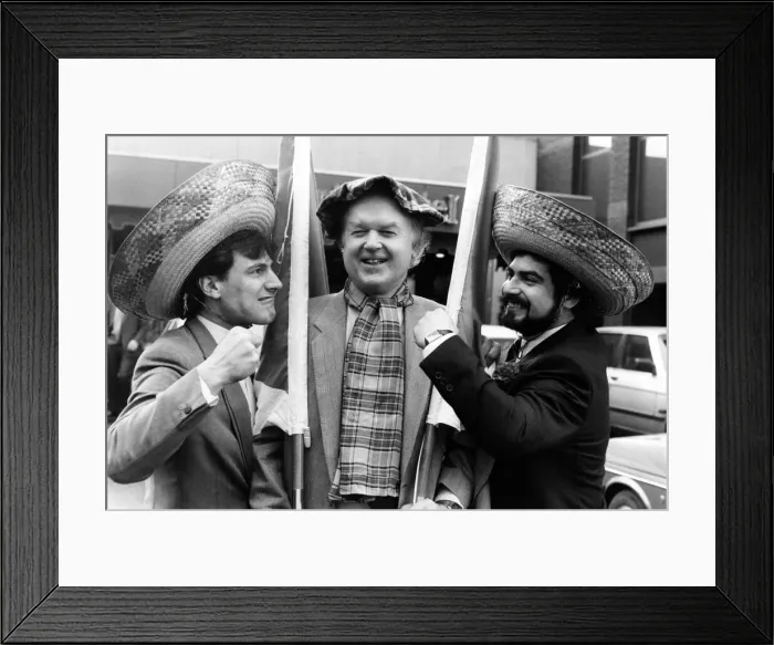 Framed Print : Archie MacPherson Sports Commentator looks ahead to scottish world cup Framed Print : Archie MacPherson Sports Commentator looks ahead to scottish world cup