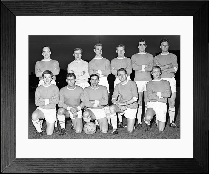 Framed Print : Rugby Town A. F. C. team photo 14th September 1966
