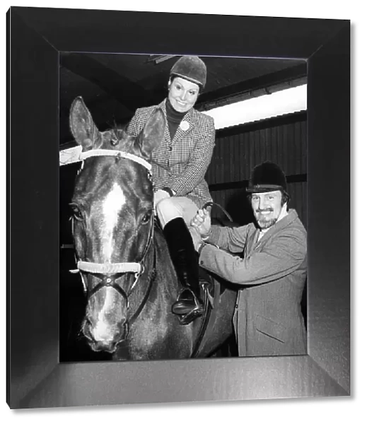 Jimmy Hill, sports presenter with Angela Rippon, TV presenter