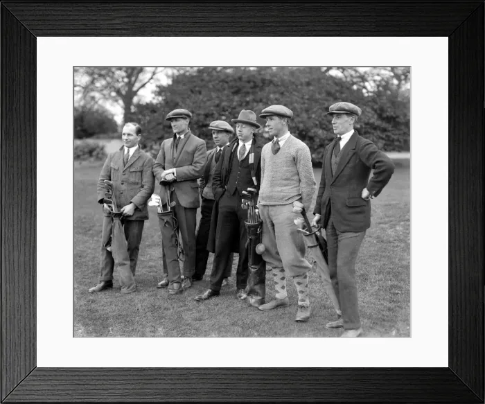 Framed Print : Daily Mirror Golf Competition for footballers- April 1924 R Framed Print : Daily Mirror Golf Competition for footballers- April 1924 R