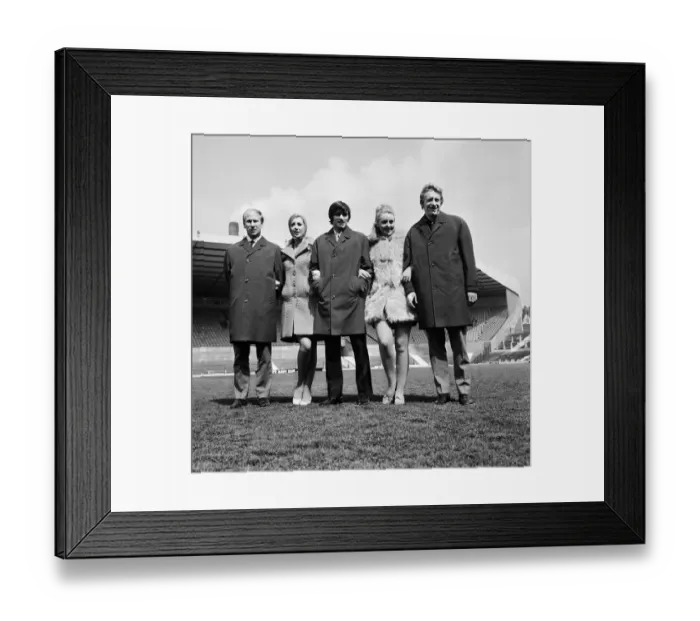 Framed Print : Manchester United footballers Bobby Charlton, George Best Framed Print : Manchester United footballers Bobby Charlton, George Best