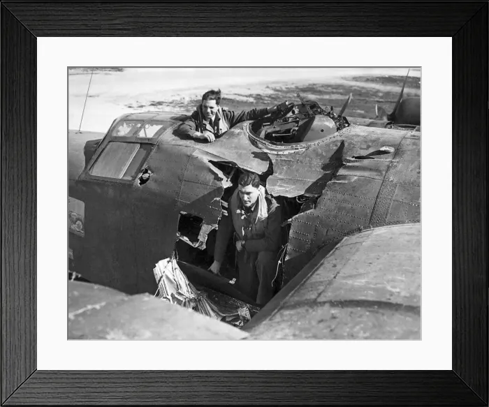 Framed Print : A hole in a USAF Consolidated Liberator B25 bomber after bombing mission over Framed Print : A hole in a USAF Consolidated Liberator B25 bomber after bombing mission over