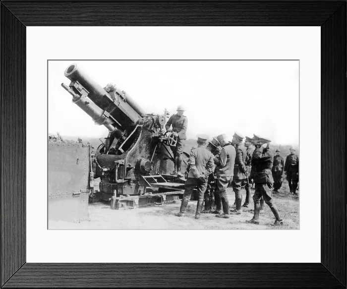 Framed Print : World War One - The Belgian Army ready for action against the advancing German Army
