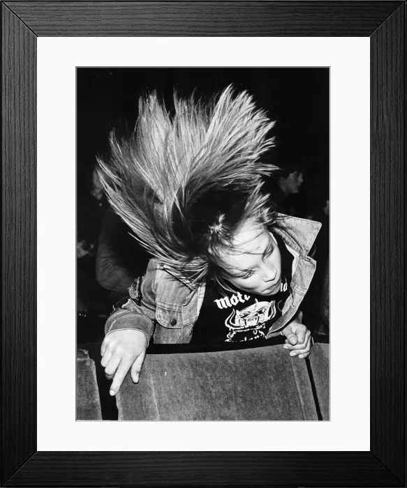 Framed Print : Fans of the heavy metal rock group Motorhead Framed Print : Fans of the heavy metal rock group Motorhead