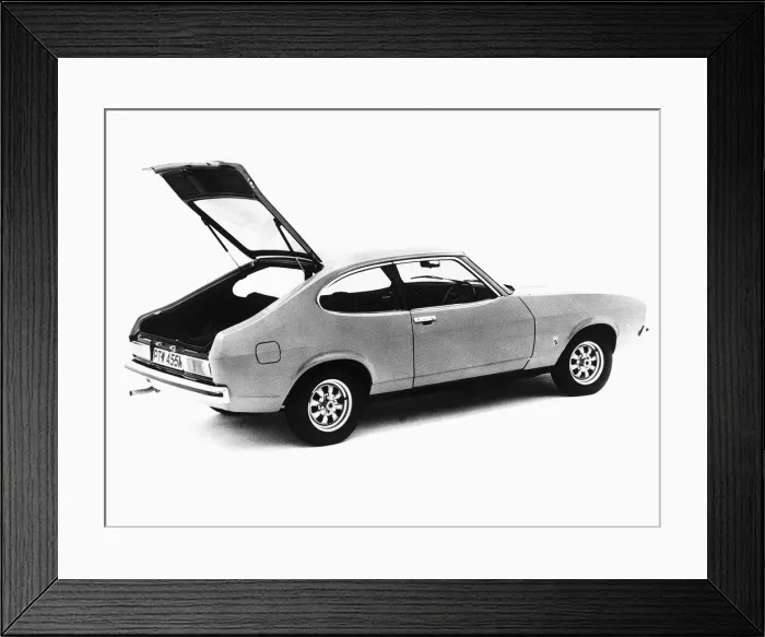 Framed Print : Motors Cars Ford Capri 1600 XL hatchback February 1974