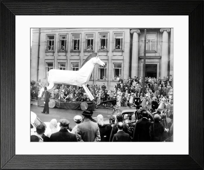 Framed Print : This Trojan Horse was made by students from Sunderland Technical College as part of rag Framed Print : This Trojan Horse was made by students from Sunderland Technical College as part of rag
