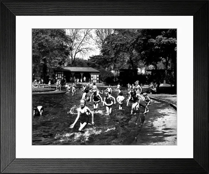 Framed Print : The lifebelts probably won t be much help in this little pool