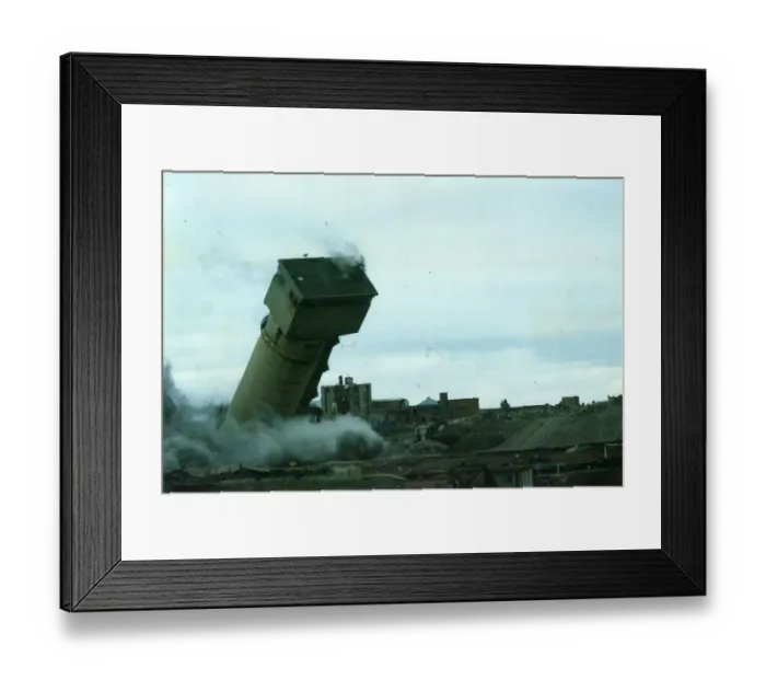 Framed Print : Demolition of Wearmouth Colliery, October 1994