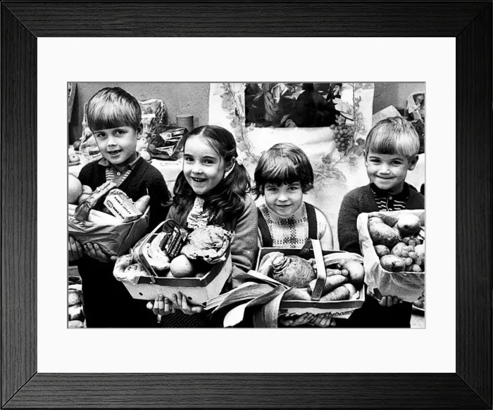 : Harvest Festival is a busy time for children like (left to right): Billy Dryden : Harvest Festival is a busy time for children like (left to right): Billy Dryden