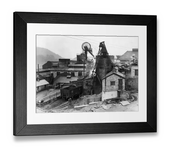 Framed Print : Sacriston Pit in February 1939. The scene of a flooding disaster 35 years earlier Framed Print : Sacriston Pit in February 1939. The scene of a flooding disaster 35 years earlier