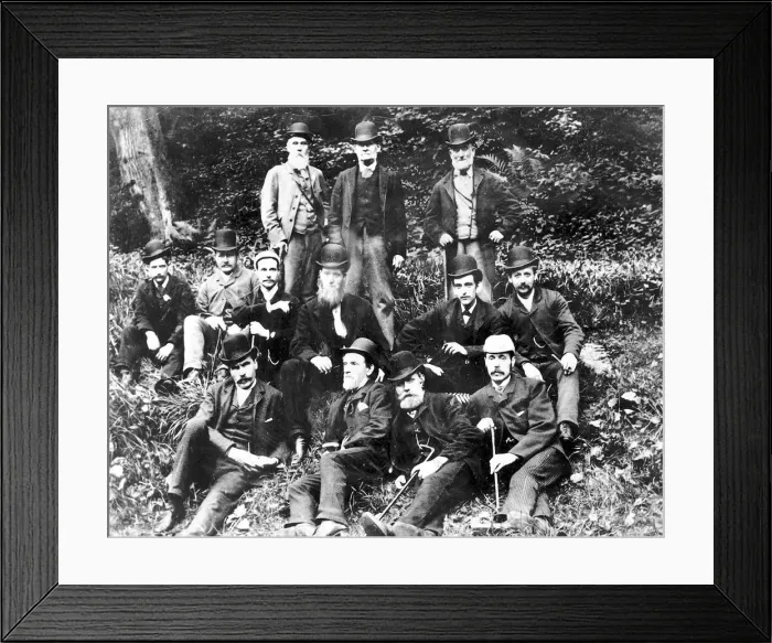 Framed Print : Foremen from the Armstrong Whitworth, Newcastle works in their Sunday best on their
