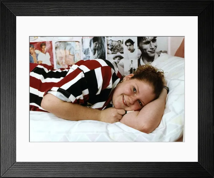 Framed Print : Louise Brown aged 16 the worlds first test tube baby January 1994 Framed Print : Louise Brown aged 16 the worlds first test tube baby January 1994