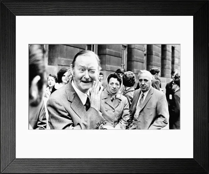 Framed Print : T Dan Smith leaves the court after the hearing October 1973 Framed Print : T Dan Smith leaves the court after the hearing October 1973