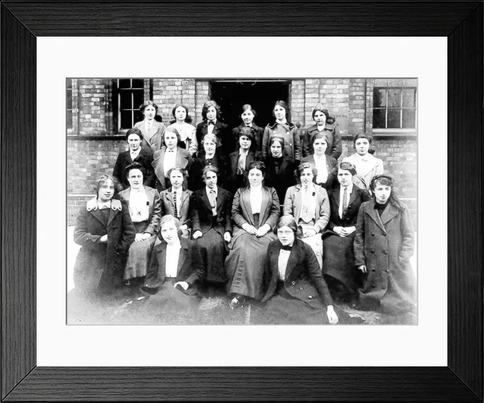 Framed Print : Six formers of Church High School in Newcastle, 1913