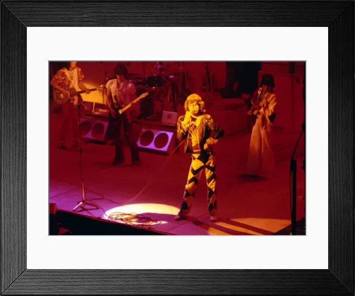 Framed Print : Rolling Stones in Concert in Glasgow - either 10th or 11th May 1976 Framed Print : Rolling Stones in Concert in Glasgow - either 10th or 11th May 1976