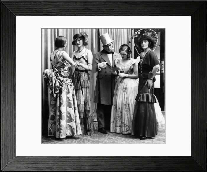 Framed Print : Models dressed in various fashions and period costumes Framed Print : Models dressed in various fashions and period costumes