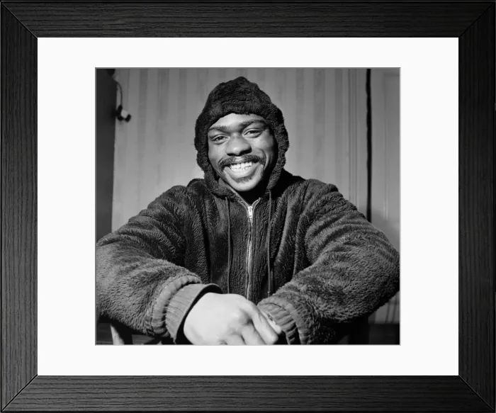 Framed Print : American middleweight boxer Rubin Hurricane Carter of New Jersey, USA