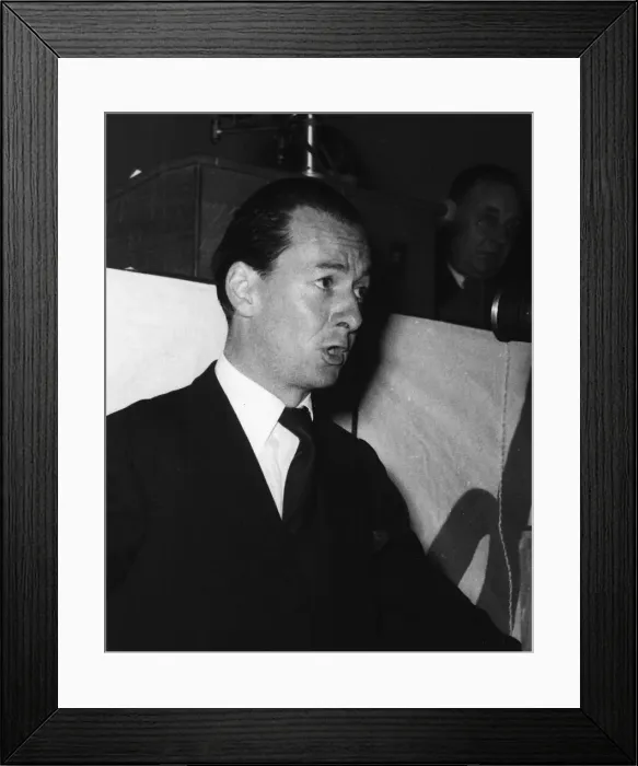 Framed Print : Suez Crisis Julian Amery MP speaking at the Conservative Party Conference 1954 Framed Print : Suez Crisis Julian Amery MP speaking at the Conservative Party Conference 1954