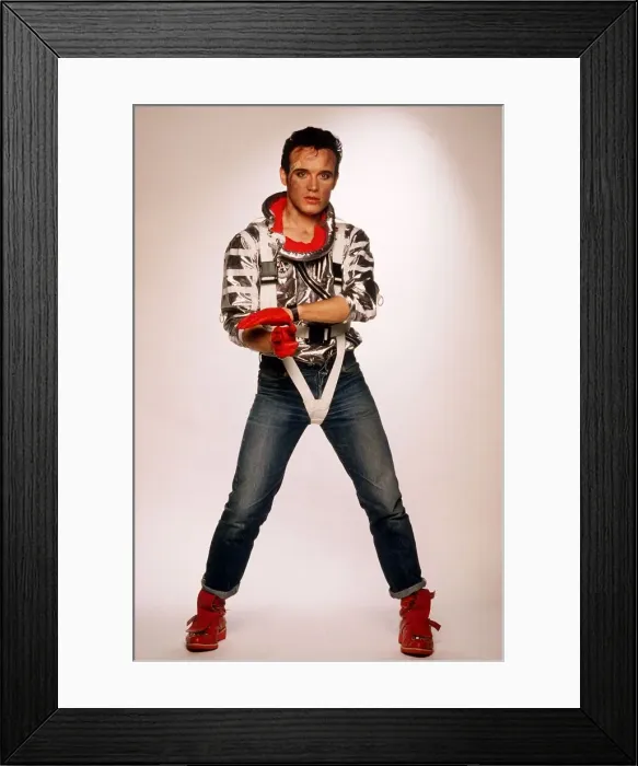Framed Print : Adam Ant lead Singer of the pop group Adam and the Ants promotional picture for record
