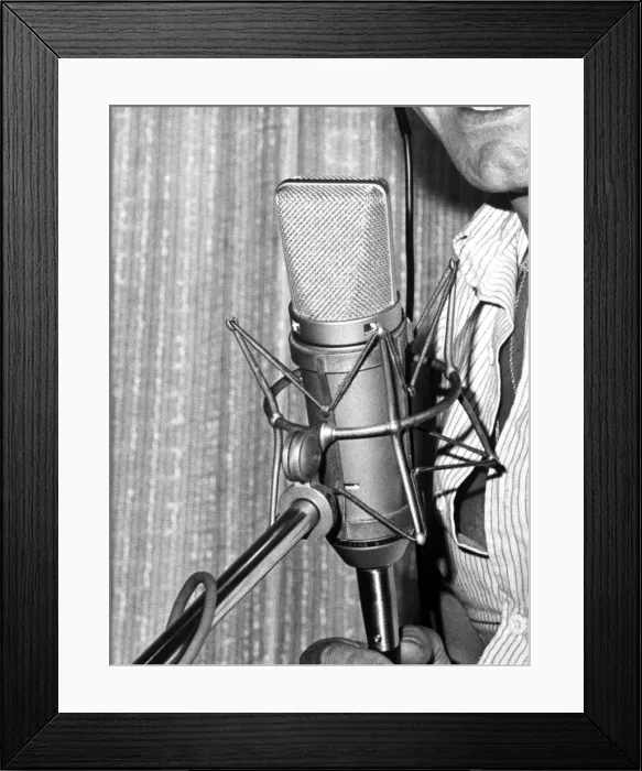 Framed Print : Microphone - August 1977 Framed Print : Microphone - August 1977