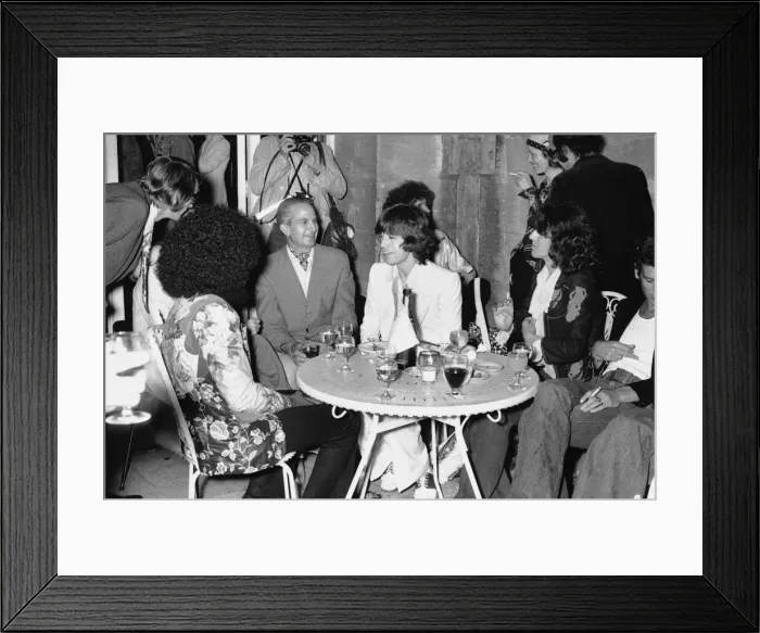 Framed Print : Rolling Stones: Mick Jagger next to the Duke of Marlborough dat a press reception held Framed Print : Rolling Stones: Mick Jagger next to the Duke of Marlborough dat a press reception held