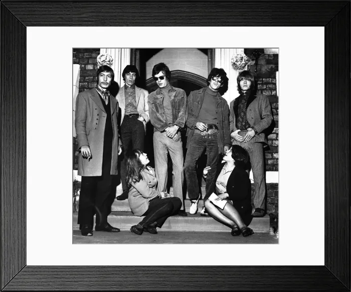 Framed Print : Rolling Stones: 18th September 1966 outside their hotel - The Rampant Lion Framed Print : Rolling Stones: 18th September 1966 outside their hotel - The Rampant Lion
