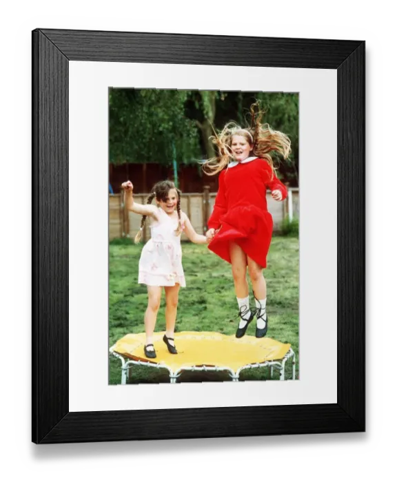 Framed Print : Louise Brown right the first test-tube baby prepares to celebrate her 10th birthday Framed Print : Louise Brown right the first test-tube baby prepares to celebrate her 10th birthday