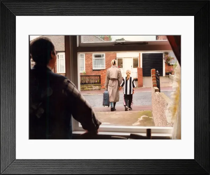 Framed Print : A stock picture depicting divorce. This picture was posed by models Framed Print : A stock picture depicting divorce. This picture was posed by models