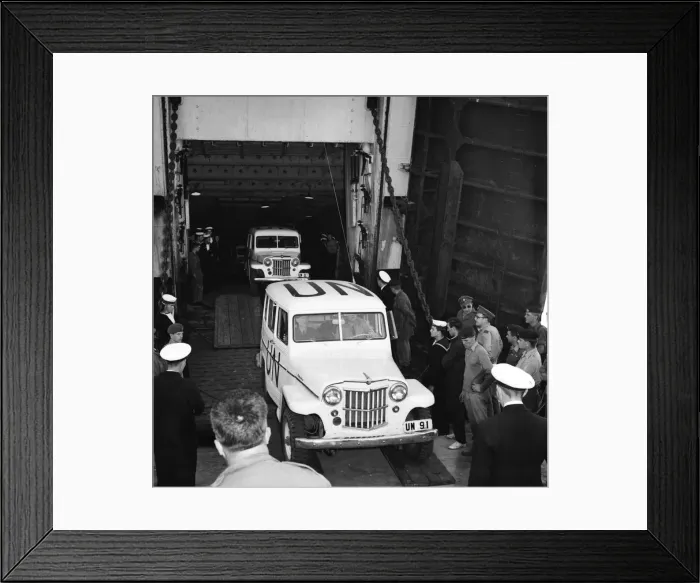 Framed Print : Suez Crisis 1956 UNO vehicles arriving in Egypt Framed Print : Suez Crisis 1956 UNO vehicles arriving in Egypt