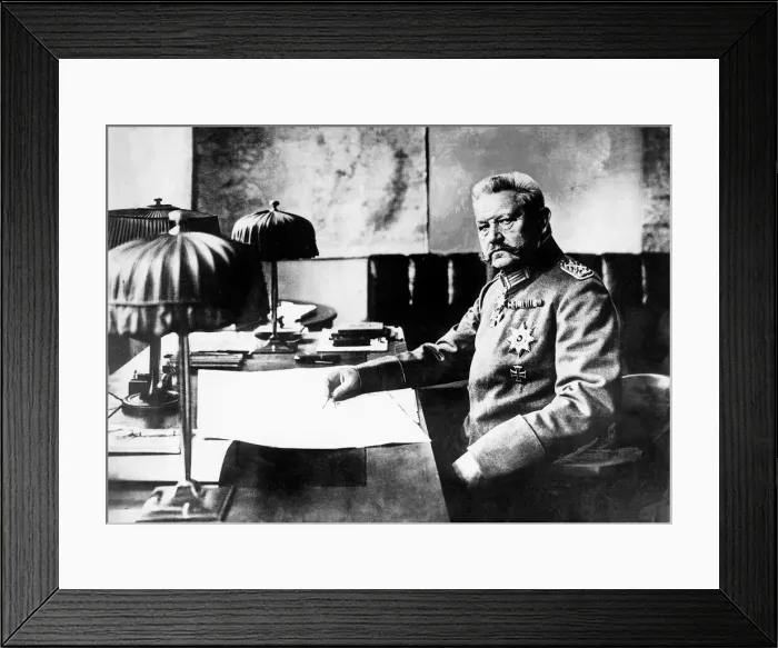 Framed Print : Paul Von Hindenberg Commander in Chief German military forces Later President German Framed Print : Paul Von Hindenberg Commander in Chief German military forces Later President German