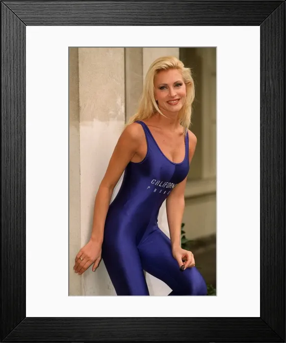Framed Print : Caprice Bourret Model launching National Prune week in London Framed Print : Caprice Bourret Model launching National Prune week in London
