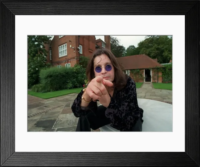 Framed Print : Ozzy Osbourne Singer September 1998 Lead singer with rock band Black Sabbath